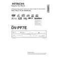 HITACHI DVPF7E Owner's Manual cover photo