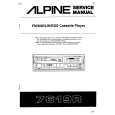 ALPINE 7619R Service Manual cover photo