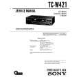 SONY TC-W421 Service Manual cover photo