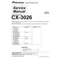 PIONEER CX-3026 Service Manual cover photo