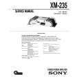 SONY XM-235 Service Manual cover photo