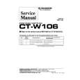 PIONEER CT-W106 Service Manual cover photo