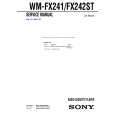 SONY WMFX241 Service Manual cover photo