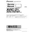 PIONEER AVIC-Z1/UC Service Manual cover photo