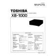 TOSHIBA XB1000 Service Manual cover photo