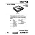 SONY XM2751 Service Manual cover photo