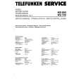 TELEFUNKEN HS650 Service Manual cover photo