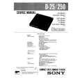 SONY D25 Service Manual cover photo