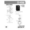 SONY SSH1500 Service Manual cover photo