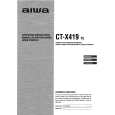 AIWA CTX419 Owner's Manual cover photo