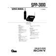 SONY SPP3000 Service Manual cover photo