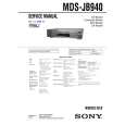 SONY MDSJB940 Service Manual cover photo