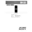 SONY RM681 Service Manual cover photo