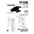 SONY CCDFX400E Service Manual cover photo