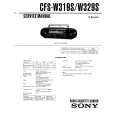 SONY CFS-W319S Service Manual cover photo