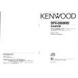 KENWOOD DPX-6000MD Owner's Manual cover photo