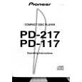 PIONEER PD117 Owner's Manual cover photo