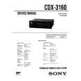 SONY CDX3160 Service Manual cover photo