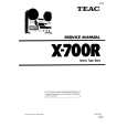 TEAC X-700R Service Manual cover photo