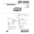 SONY CDP-X5000 Service Manual cover photo