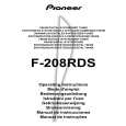 PIONEER F208 Owner's Manual cover photo