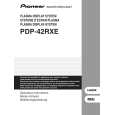 PIONEER PDP-42RXE Owner's Manual cover photo