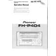 PIONEER FHP404 Owner's Manual cover photo