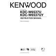 KENWOOD KDC-W6537U Owner's Manual cover photo