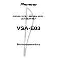 PIONEER VSA-E03/HYXJI/GR Owner's Manual cover photo