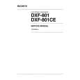 SONY DXF-801 Service Manual cover photo