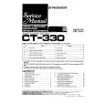 PIONEER CT-330 Service Manual cover photo