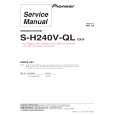 PIONEER S-H240V-QL/SXTWEW5 Service Manual cover photo