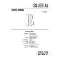 SONY SS-U661AV Service Manual cover photo