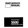 NAD 1600 Service Manual cover photo