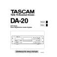 TEAC DA-20 Owner's Manual cover photo