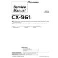 PIONEER CX-961 Service Manual cover photo