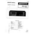 SANYO RD220 Service Manual cover photo