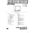 SONY PVM-2042QM Service Manual cover photo