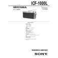 SONY ICF1000L Service Manual cover photo