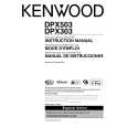 KENWOOD DPX303 Owner's Manual cover photo