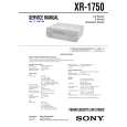SONY XR1750 Service Manual cover photo
