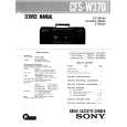 SONY CFSW370 Service Manual cover photo