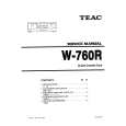 TEAC W760R Service Manual cover photo