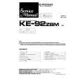 PIONEER KE92ZBM Service Manual cover photo