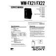 SONY WM-FX21 Service Manual cover photo