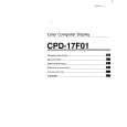 SONY CPD-17F01 Owner's Manual cover photo