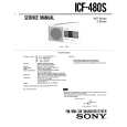 SONY ICF480S Service Manual cover photo