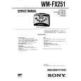 SONY WMFX251 Service Manual cover photo