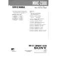 SONY MHC2300 Service Manual cover photo