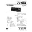 SONY CFSW380L Service Manual cover photo